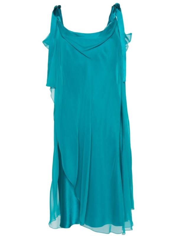 semi-sheer silk dress