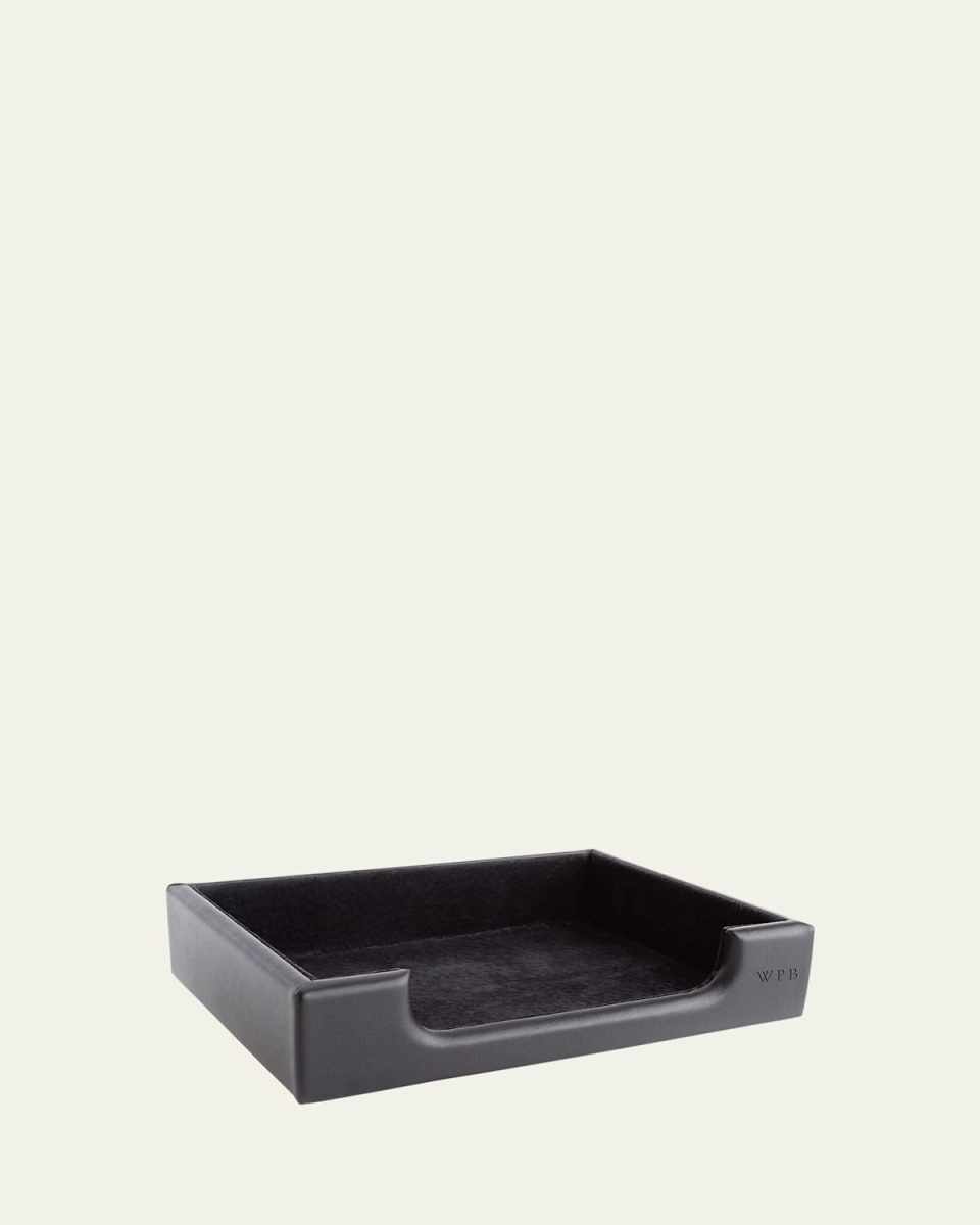 Personalized Leather Note Desk Tray