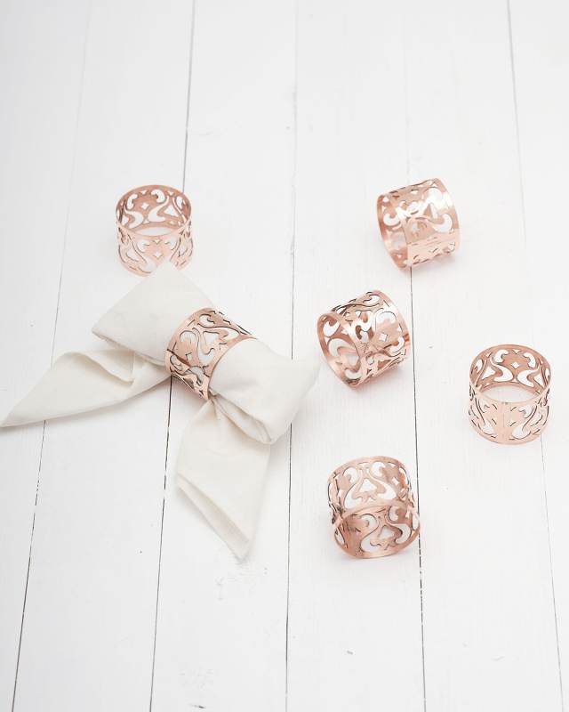 Vintage Inspired Napkin Rings, Set of 4