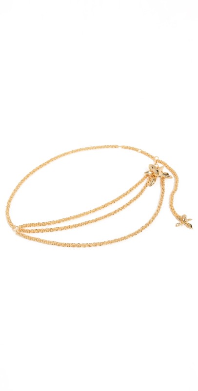 Zimmermann Orchid Tri Chain Belt Gold