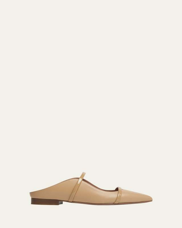 Maureen Leather Dual-Band Ballerina Mules