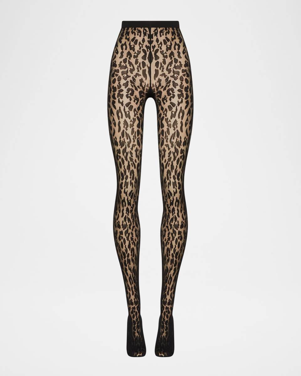 Josey Animal-Print Tights