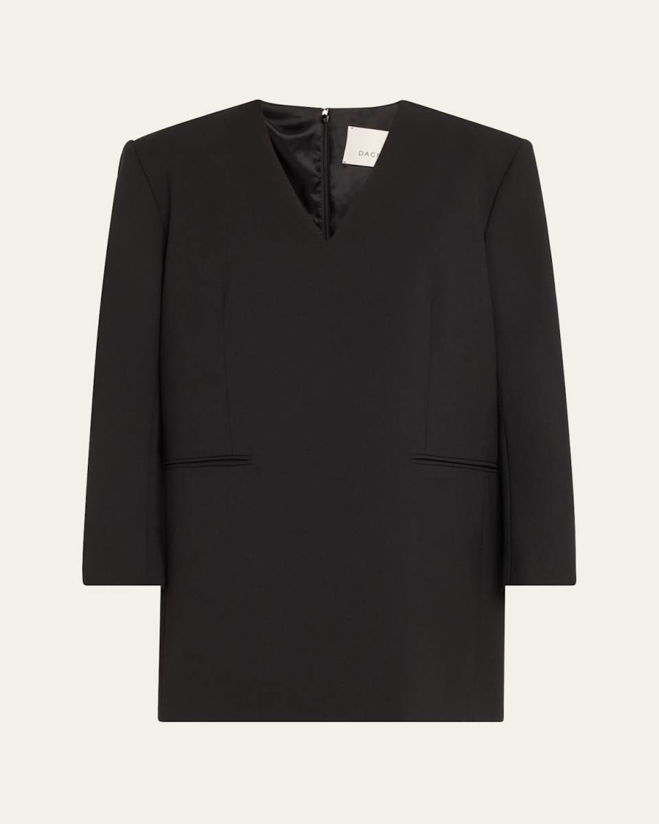 Wool-Blend Blazer Dress