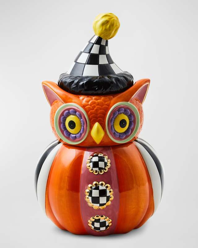 Trick or Treat Owl Stacked Candy Dish