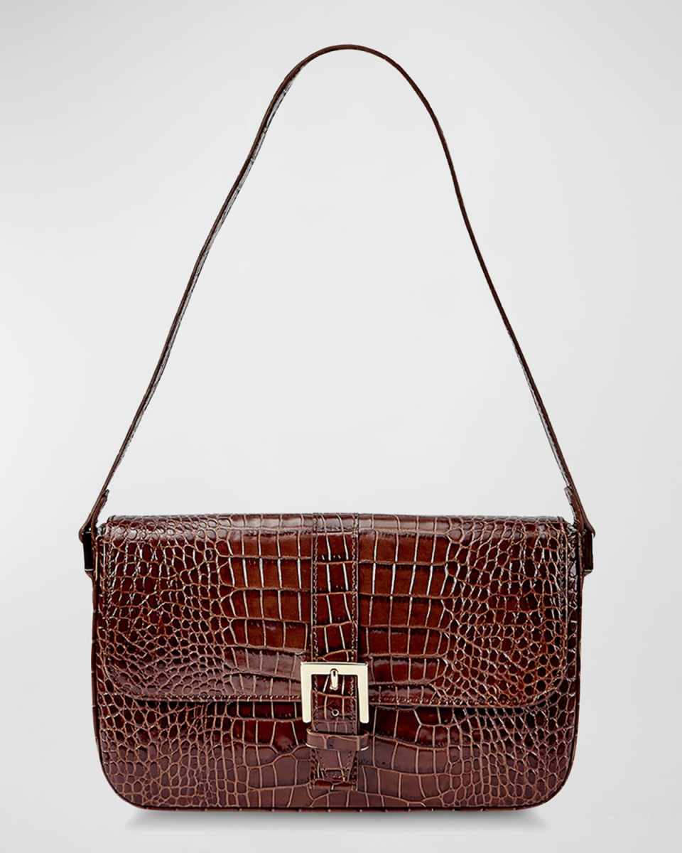 Margot Mock-Croc Shoulder Bag