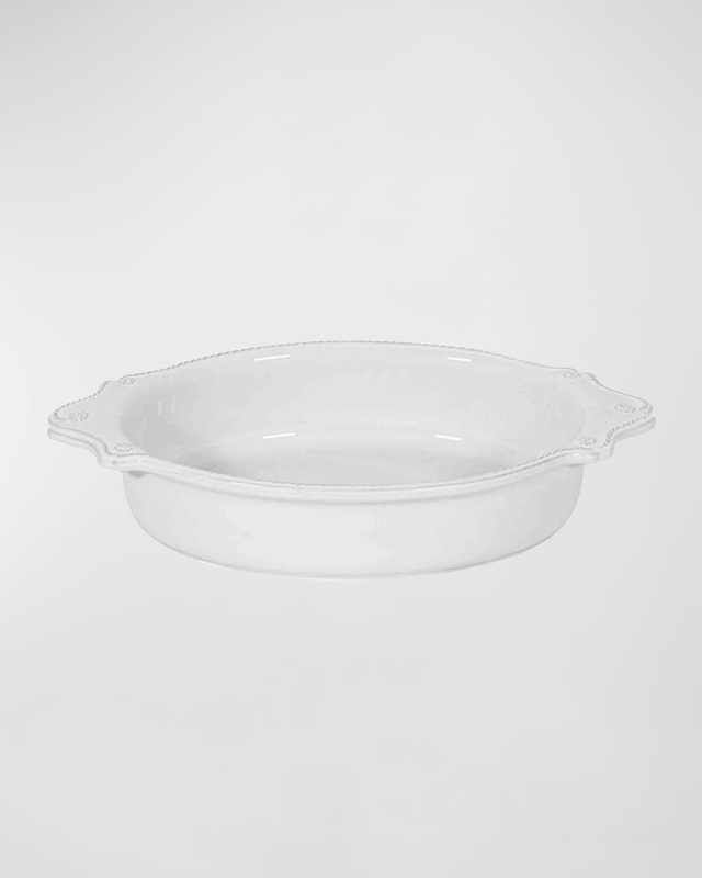 Berry & Thread Whitewash 13" Oval Baker