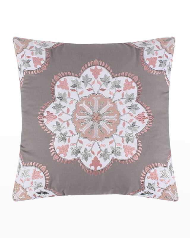 Belhaven Grey Medallion Pillow
