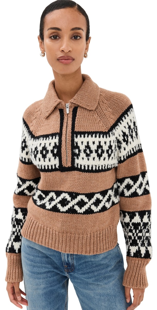 A. L.C. Carter Sweater Camel Multi