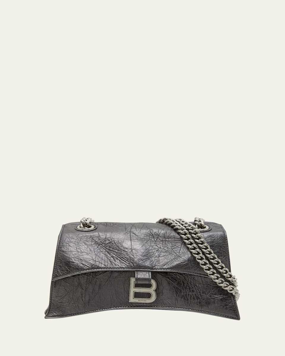 Crush Small Crinkled Chain Shoulder Bag