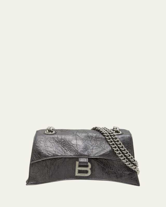 Crush Small Crinkled Chain Shoulder Bag