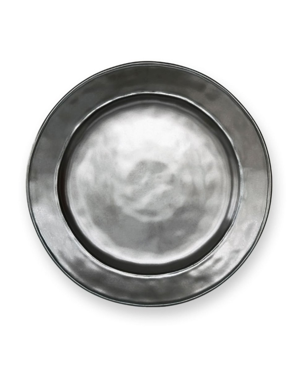 Pewter Stoneware Dinner Plate