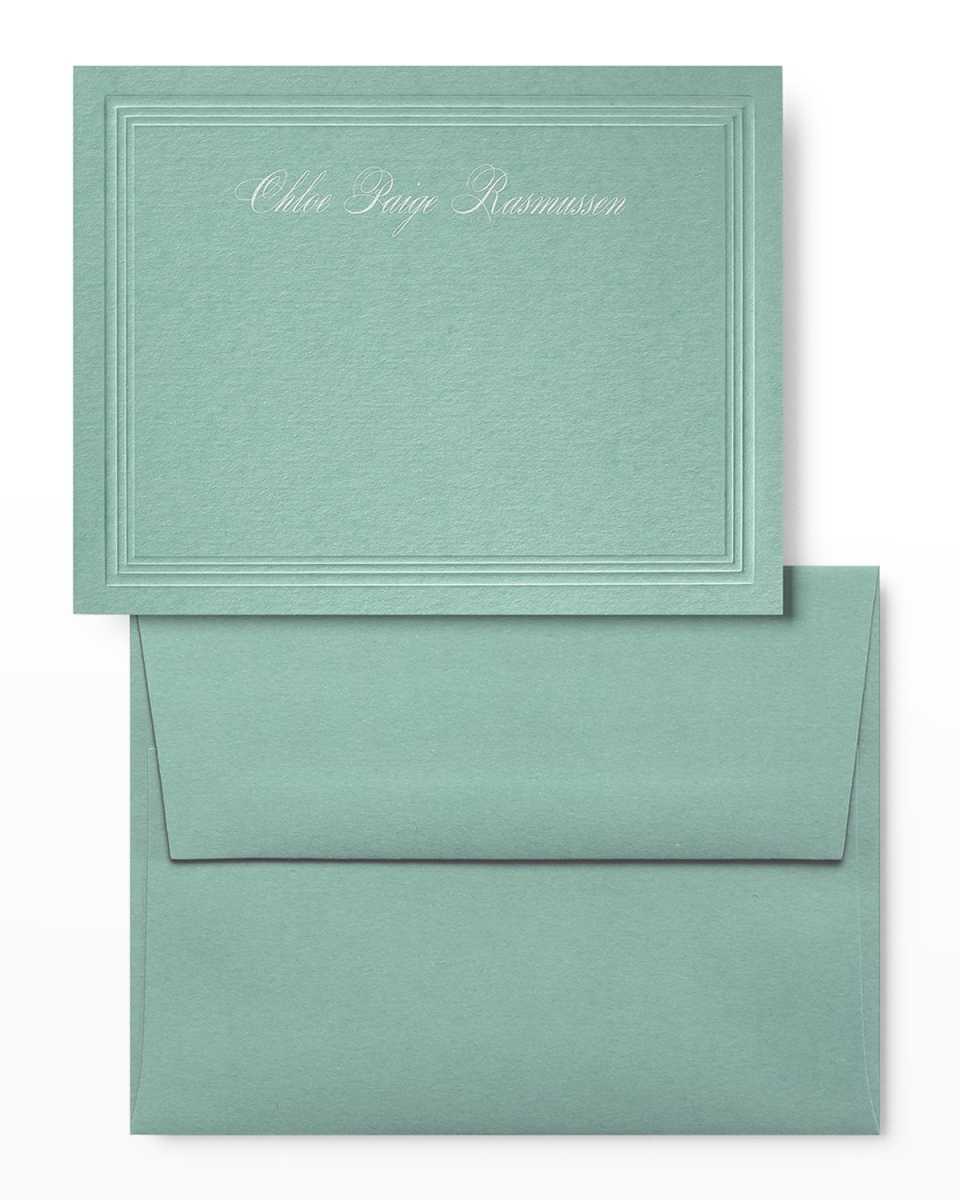 Colorful Style Note Cards, Set of 25 - Personalized