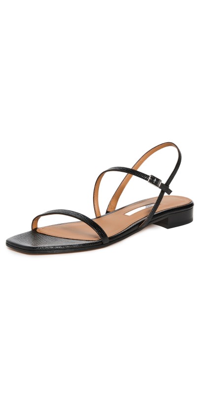 Emme Parsons Hope Sandals Black EMB LIZARD