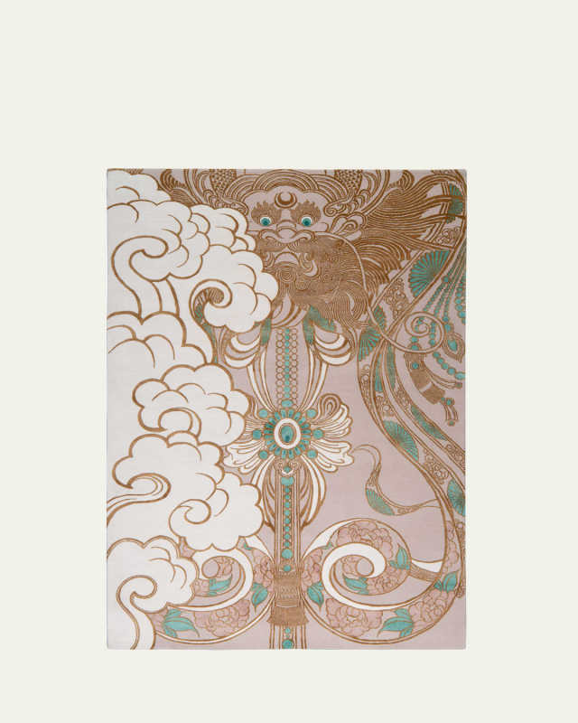 Dragon Mist Hand-Knotted Rug, 9' x 12'