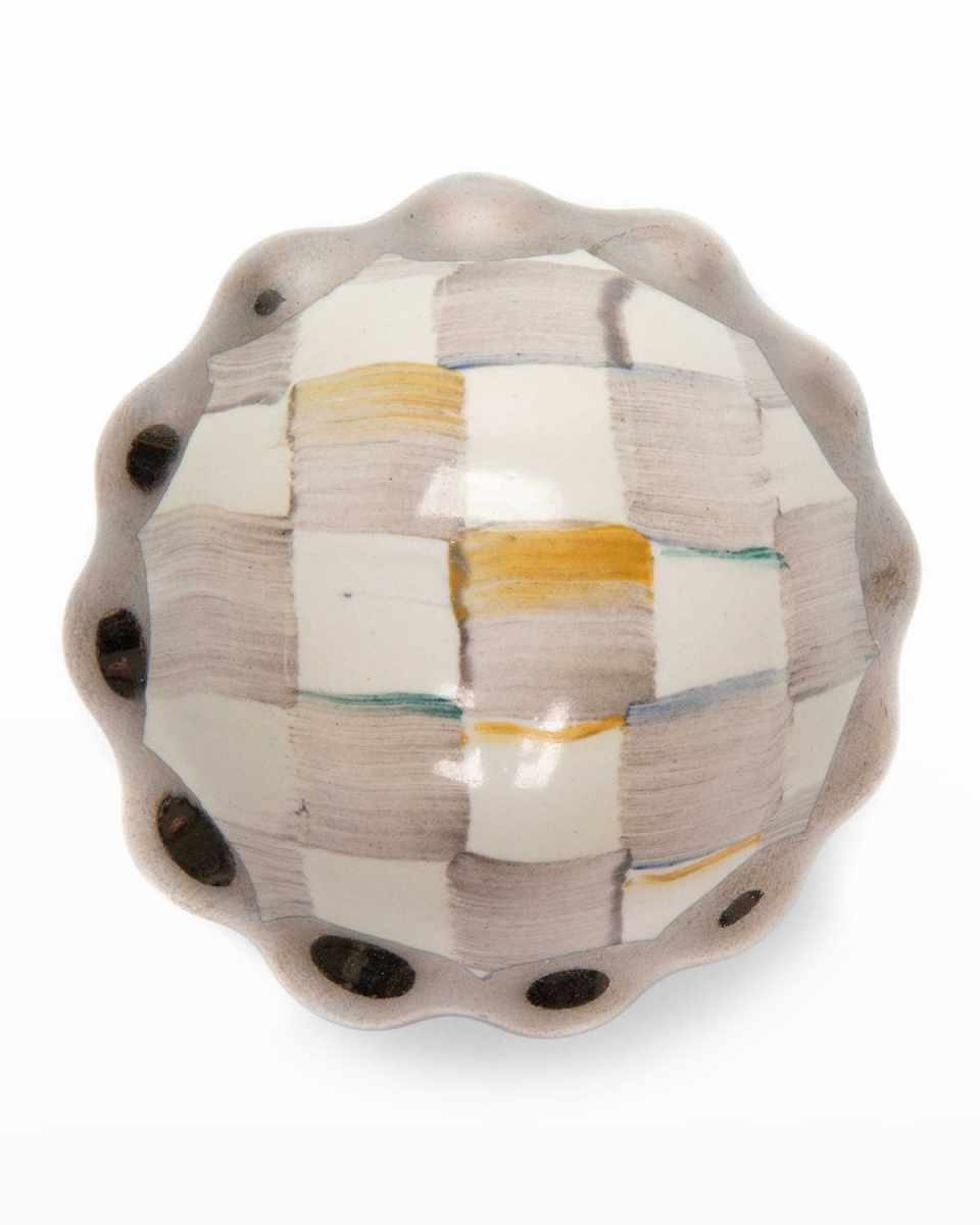 Sterling Check Petit Four Knob