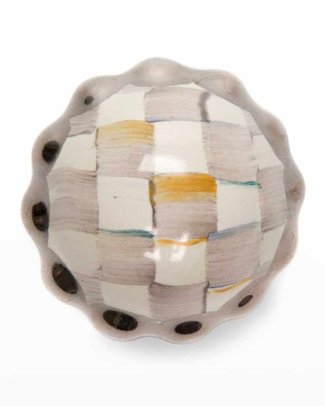 Sterling Check Petit Four Knob