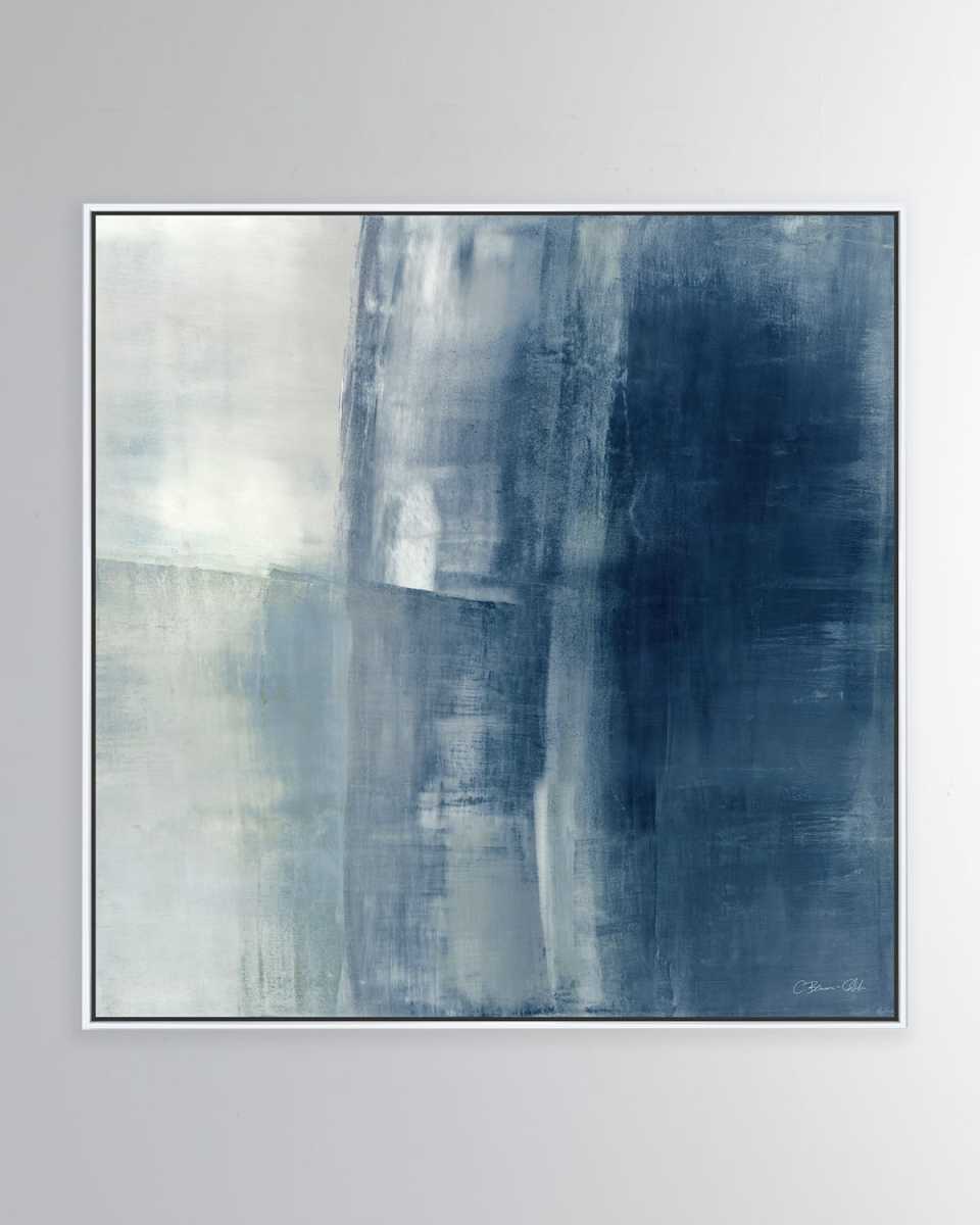 "Surfaces in Blue" Giclee on Canvas Wall Art, 30"Sq.