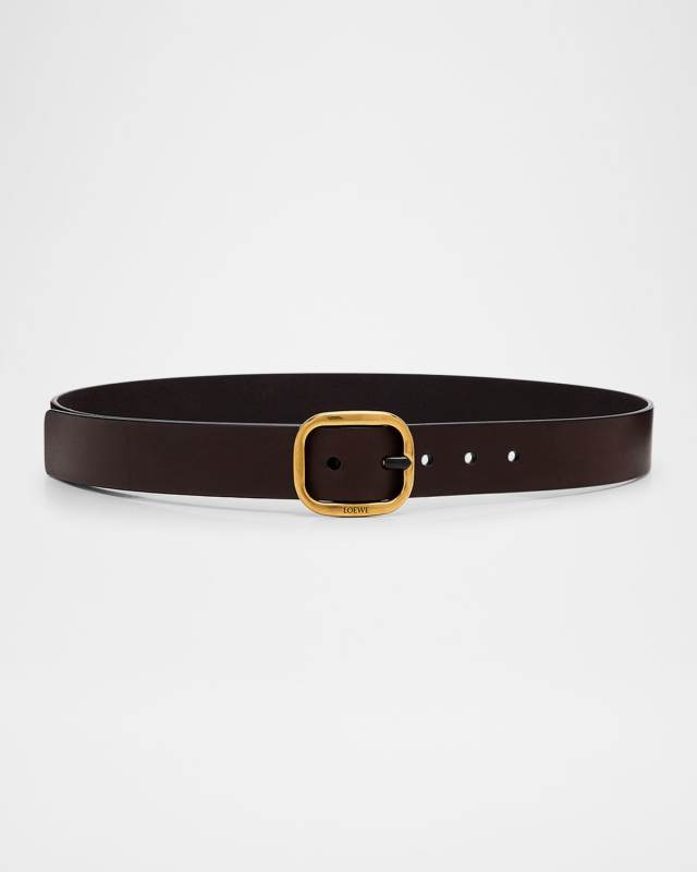 Buckle Calf Leather Belt