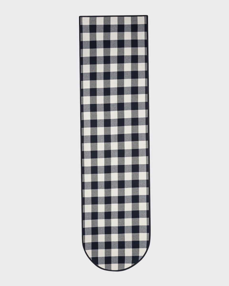 XL Gingham Wool Double-Face Scarf