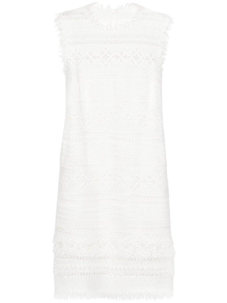 open-knit mini dress