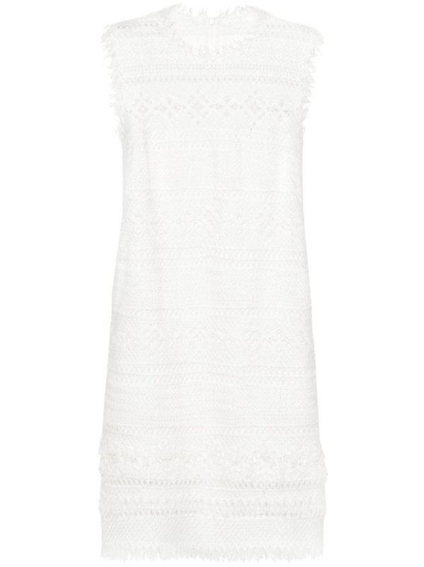 open-knit mini dress