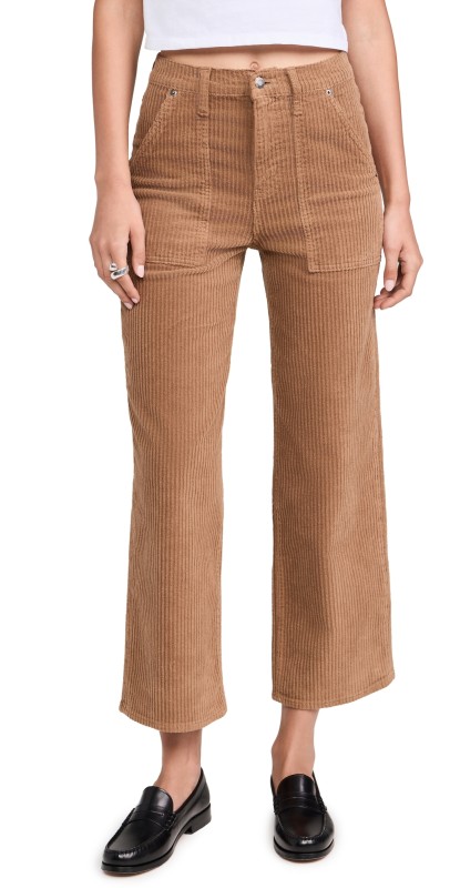 DAZE Pleaser Patch Pocket Corduroy Pants Decaf