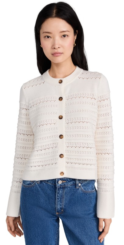La Ligne Catroux Cardigan Ivory