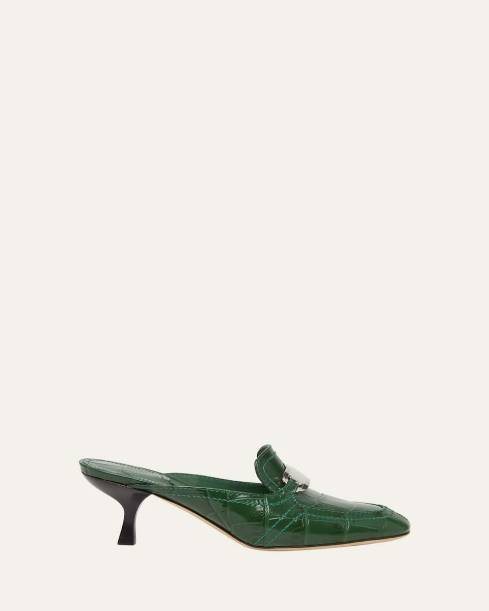 Eloyde Croco Loafer Mules