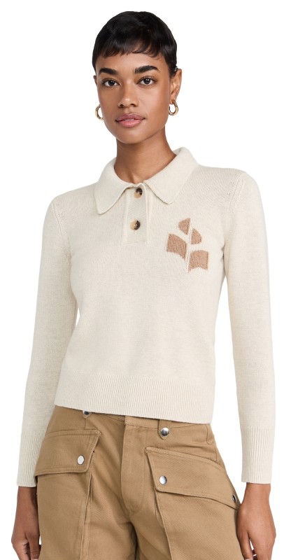 Isabel Marant Étoile Nola Sweater Light Grey/Camel