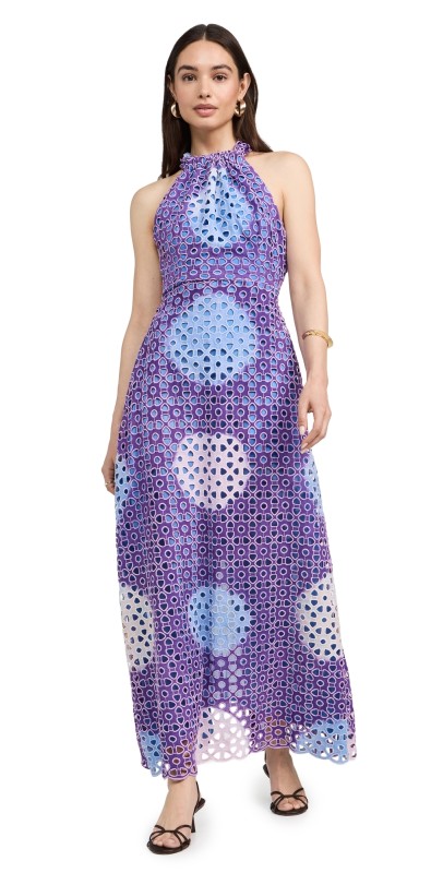 Busayo Oye Dress Purple-Multi