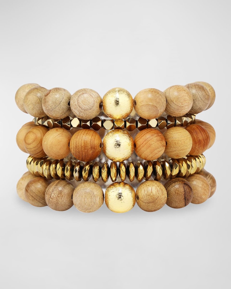 Caoba Bracelet Stack, Set of 3