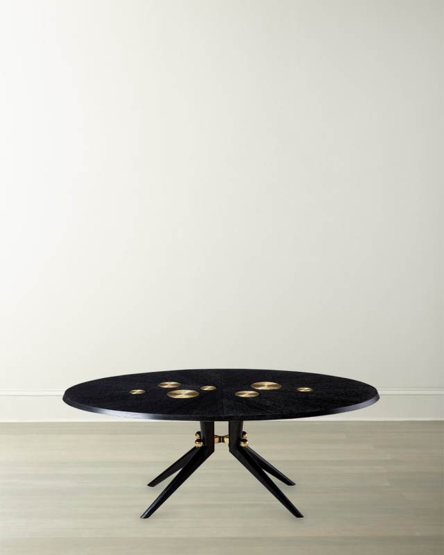 Trocadero Dining Table, Ebonized Oak