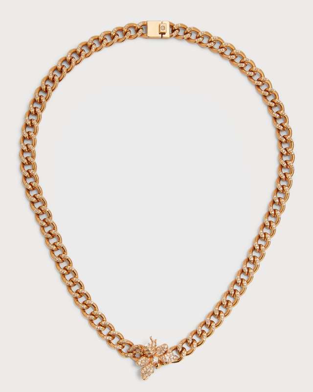 Queen Bee Choker Necklace with Diamonds