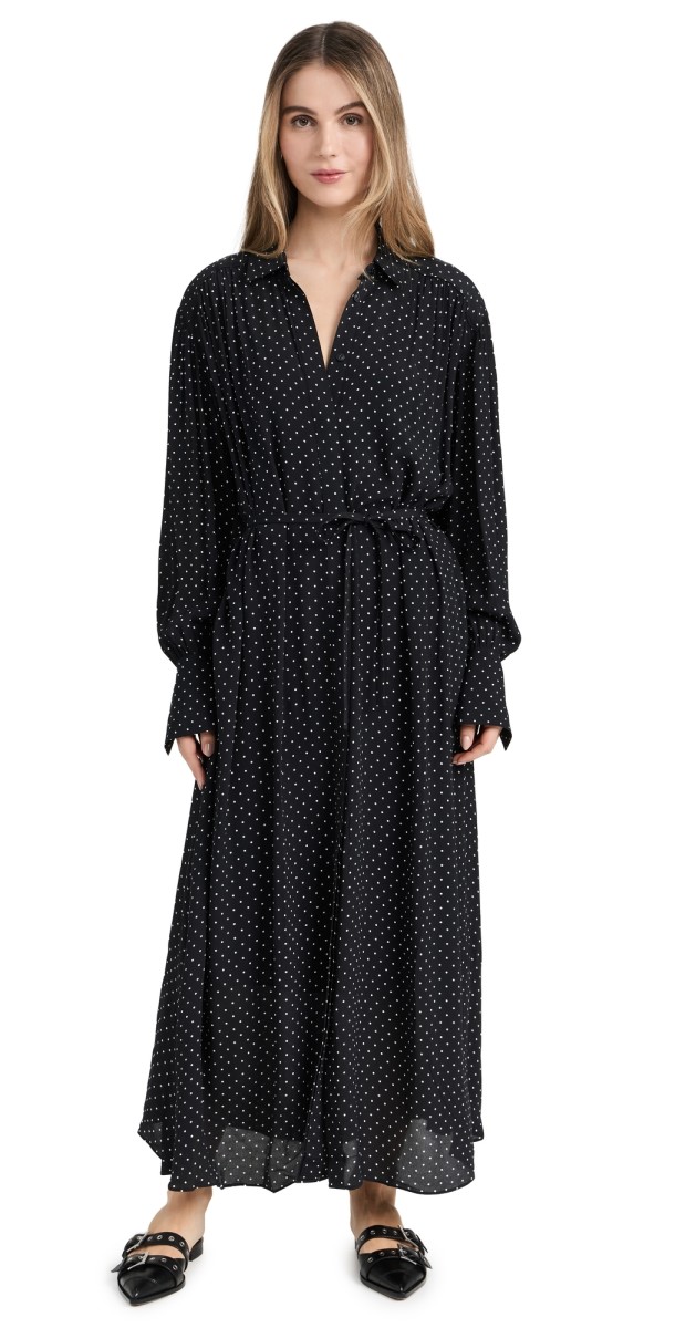 rag & bone Blair Printed Maxi Dress Polka Dot