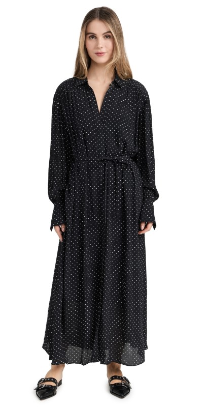 rag & bone Blair Printed Maxi Dress Polka Dot