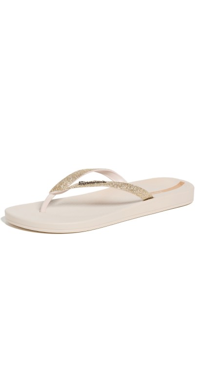 Ipanema Ana Sparkle Flip Flops Beige/Beige