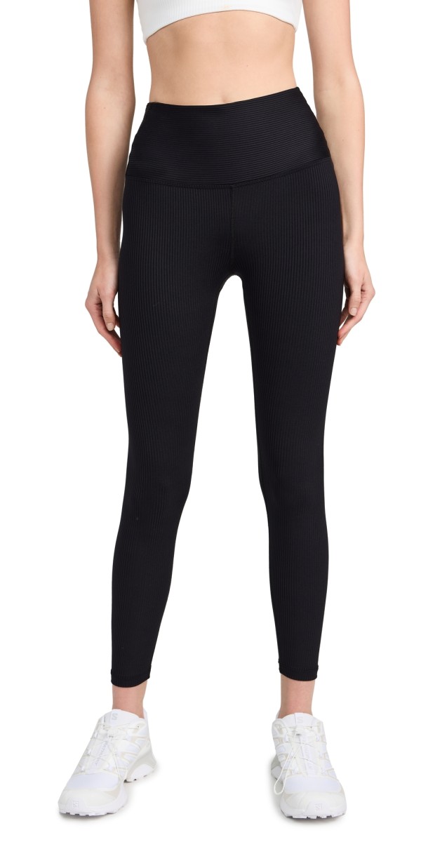 Year of Ours Ribbed 7/8 Leggings Black