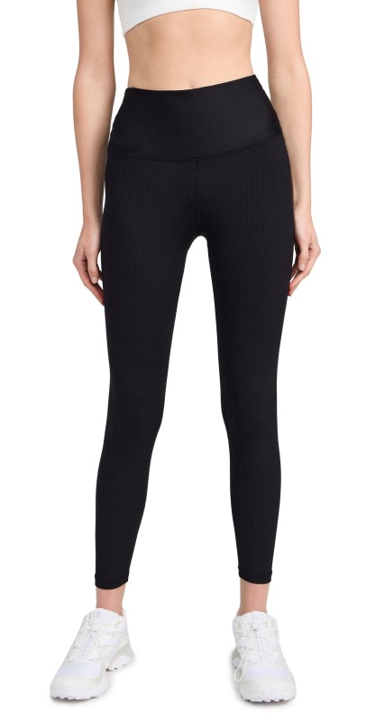 Year of Ours Ribbed 7/8 Leggings Black