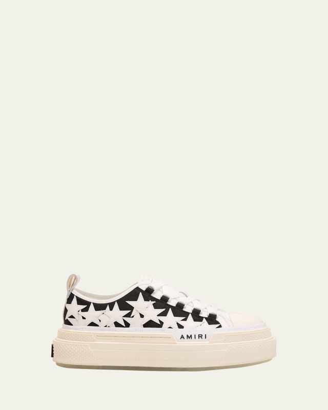 Stars Low-Top Canvas Platform Sneakers