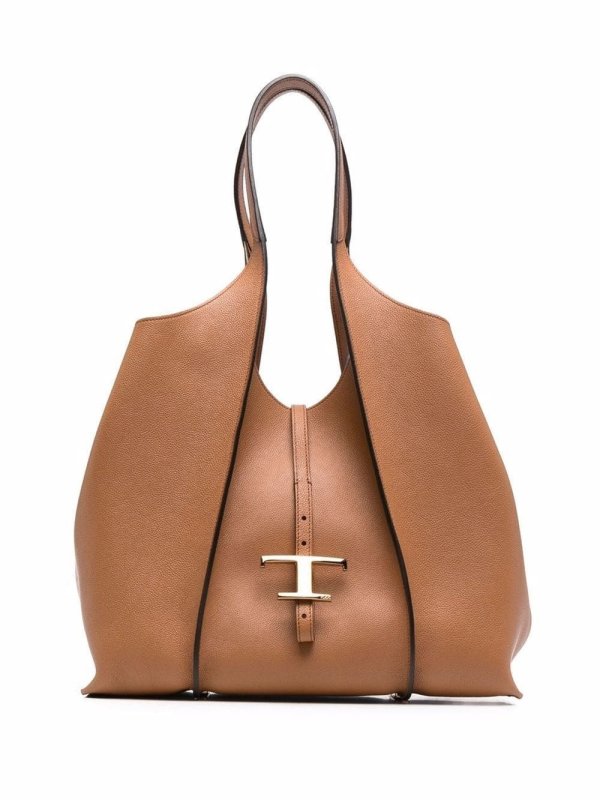 medium T Timeless leather tote bag