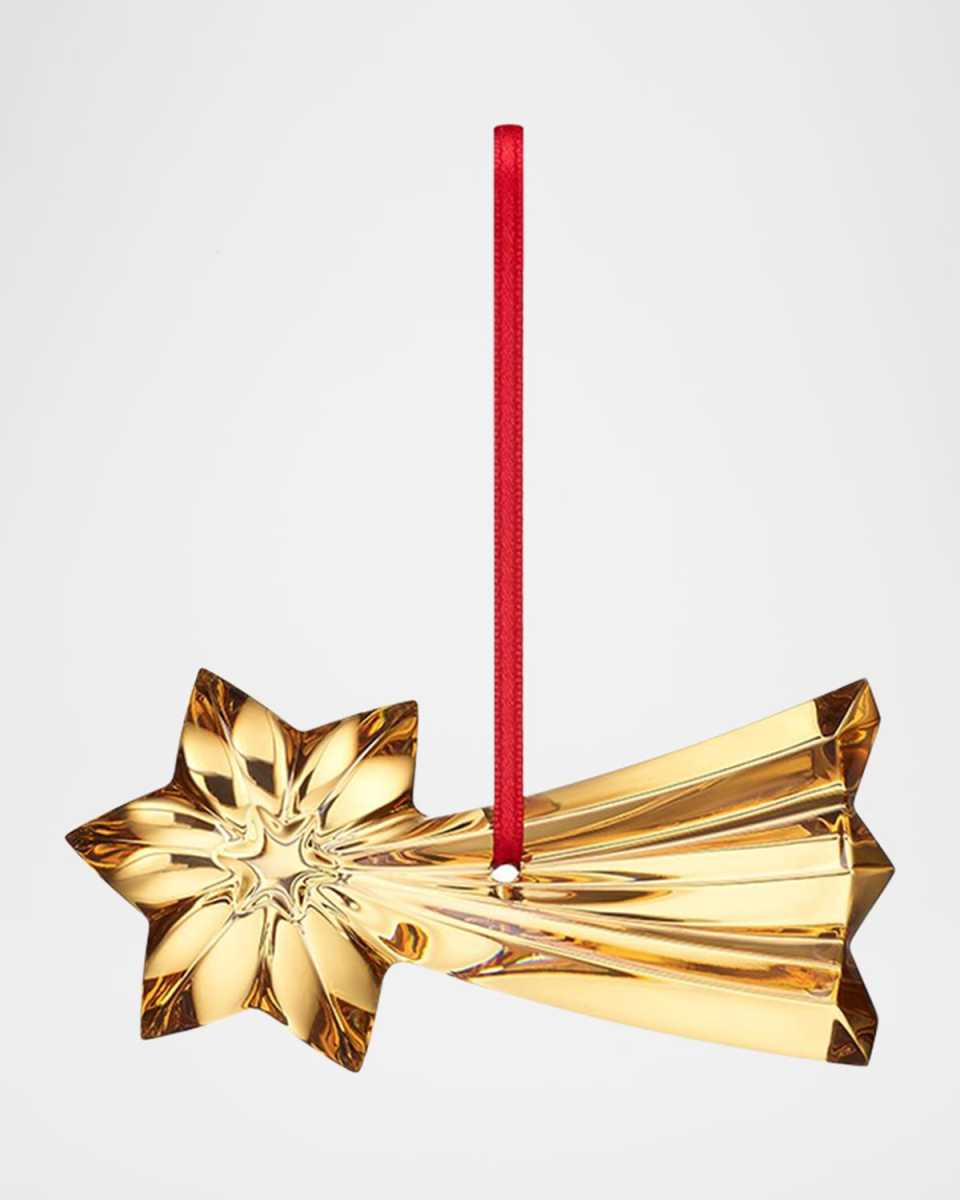 Shooting Star 20K Gold-Gilded Christmas Ornament