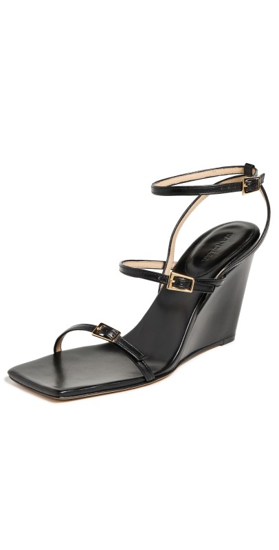 Wandler Gaia Strappy Sandals Black