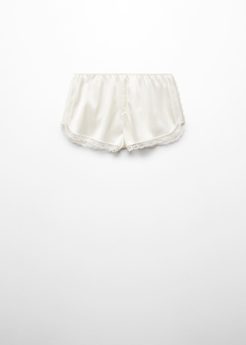 MANGO Silk lingerie shorts
