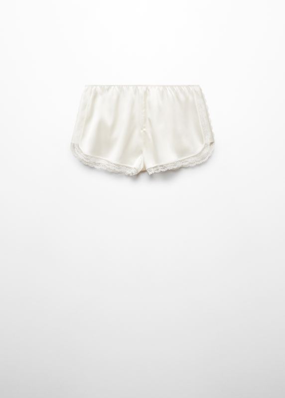 MANGO Silk lingerie shorts