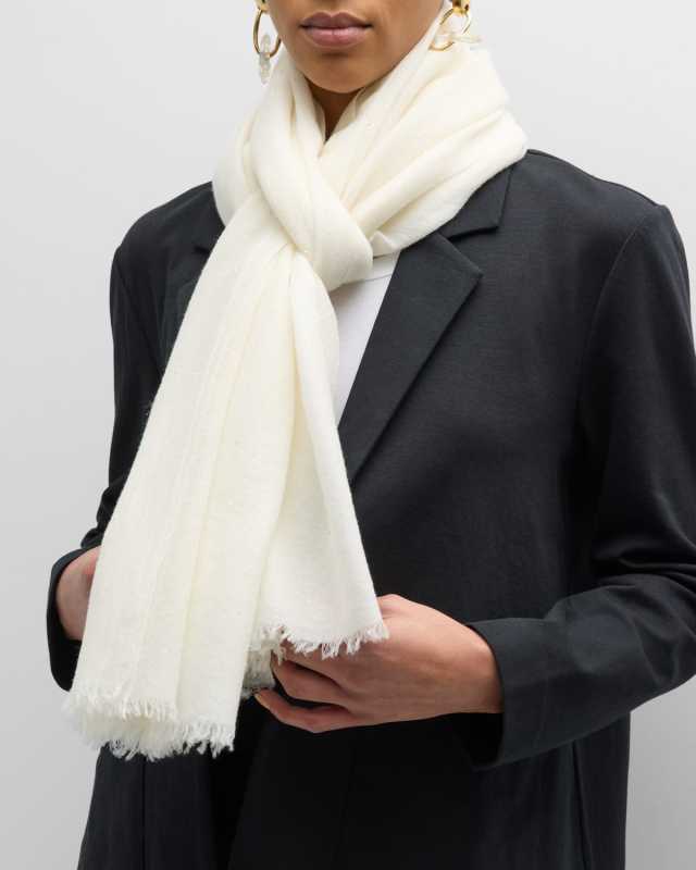 Sequined Wool-Blend Scarf