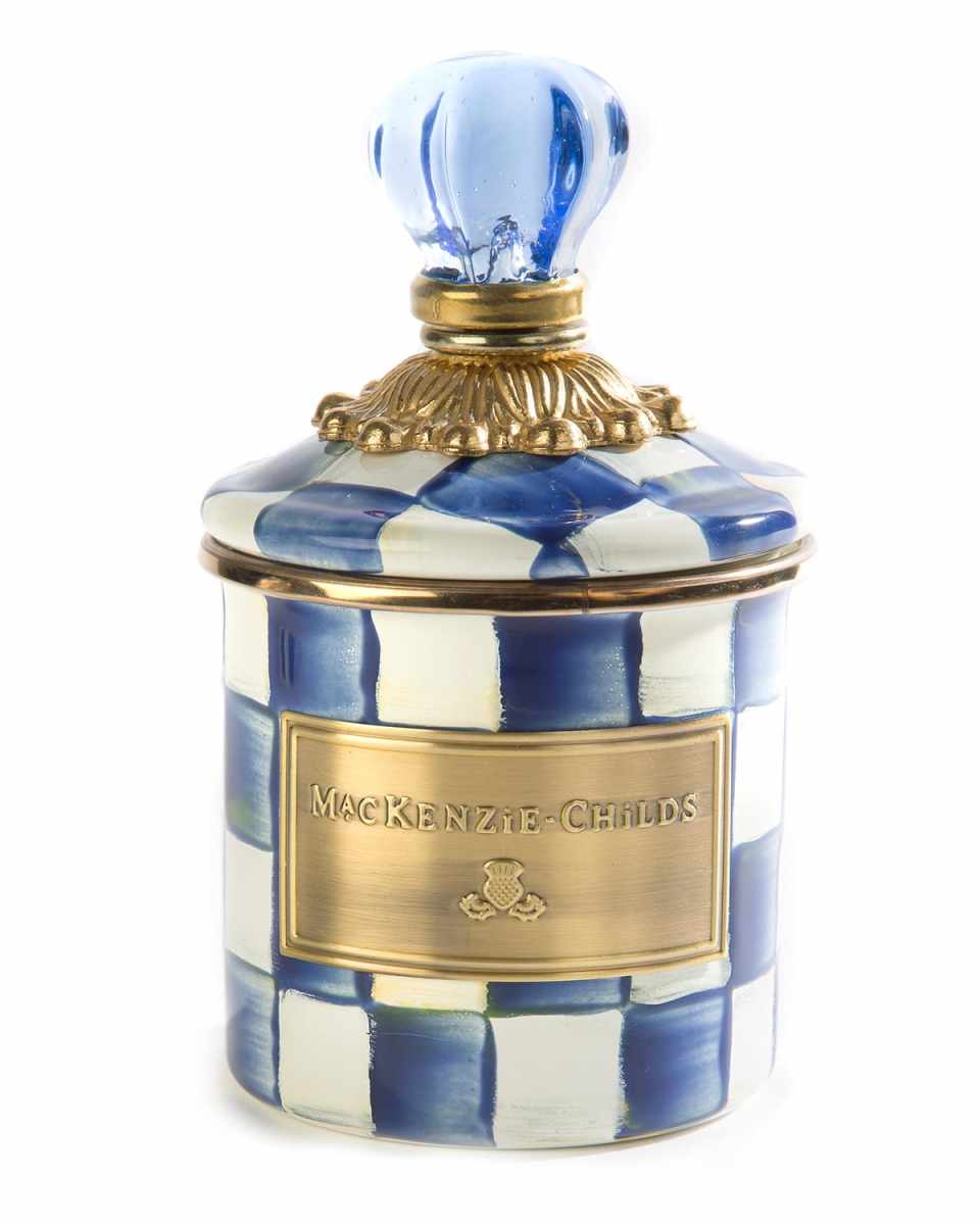 Royal Check Mini Enamel Canister
