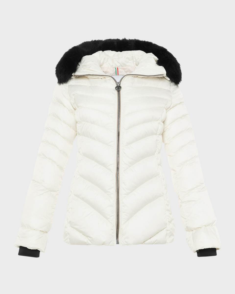 Apres-Ski Jacket With Detachable Toscana Lamb Shearling Hood Tri