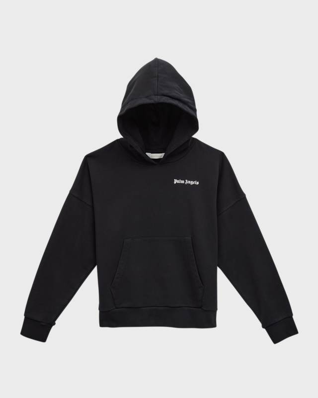 Boy's Classic Logo-Print Hoodie, Size 4-12