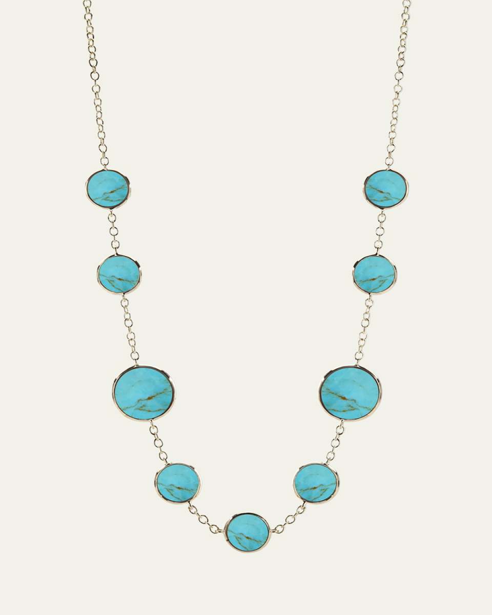 Multi Stone Necklace in 18K Gold