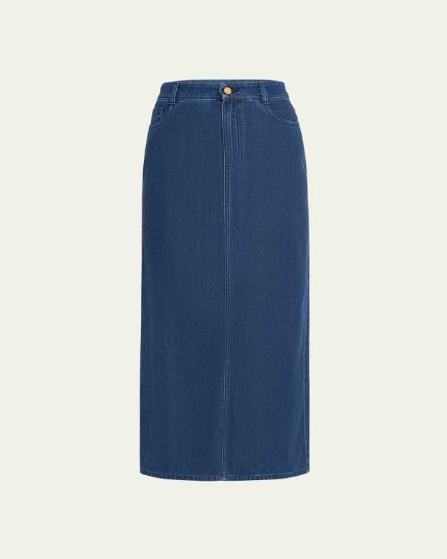Sera Denim Midi Skirt